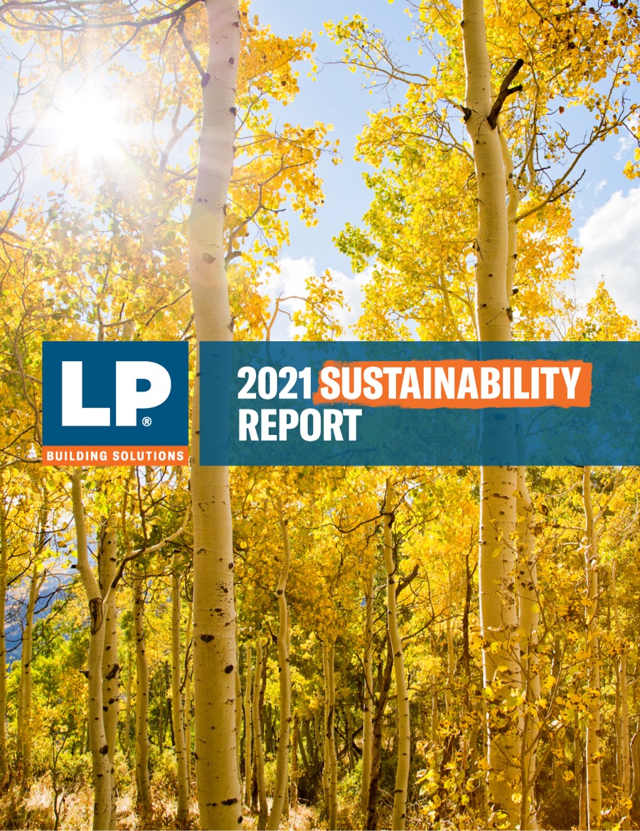 Couverture de rapport sur le développement durable 2021