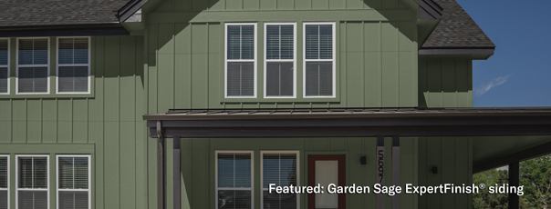 Craftsman with green siding