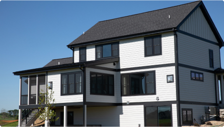 Contrasting Siding and Roofing