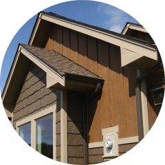 What color roof goes best with tan siding
